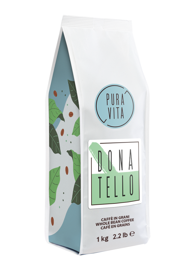 Pura Vita Donatello roasted w.b. coffee