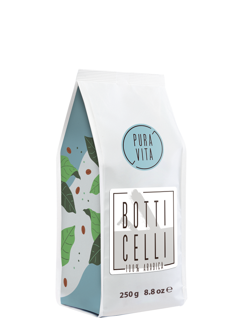Pura Vita Botticelli roasted w.b. coffee 250grm