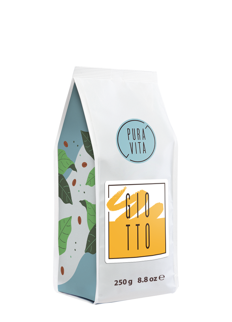 Pura Vita Giotto roasted w.b. coffee