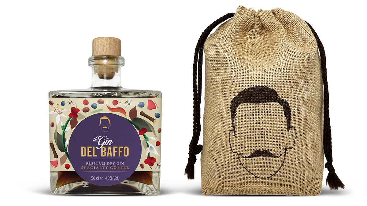 Bottiglia Gin del Baffo