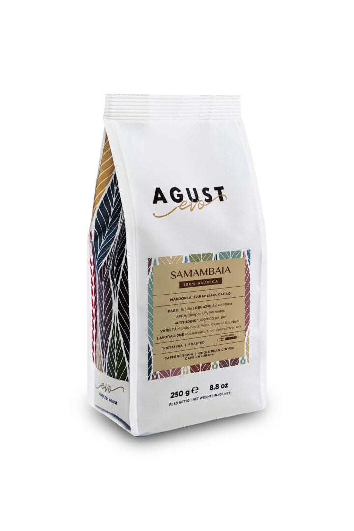 Caffè Agust brasile samambaia roasted organic coffee beans 250grm