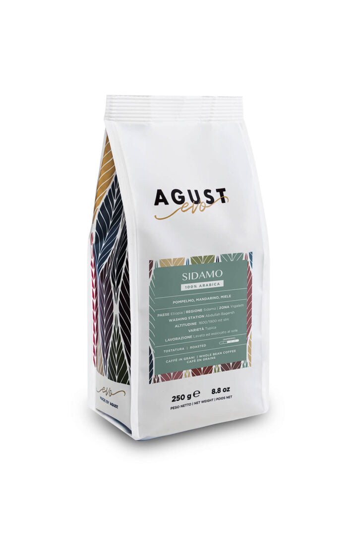 Caffè Agust Etiopia Sidamo geröstete Kaffeebohnen 250grn