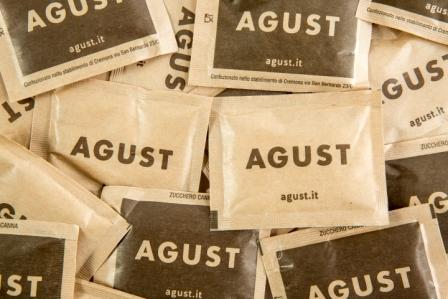 Agust cane sugar with logos 2000 bags (10kg)