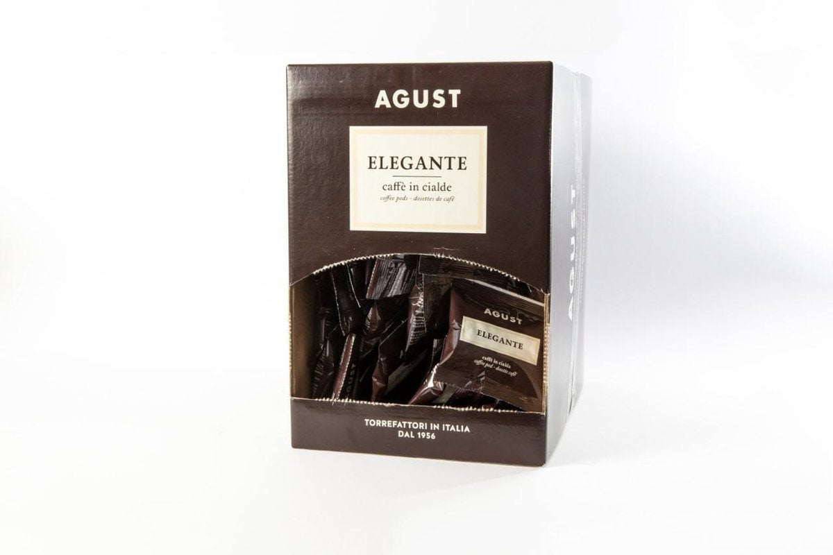 Caffè Agust ESE pods 44mm lungo -Elegante- 6,8 gr mono verpakking (50stuks)